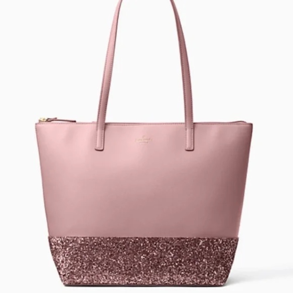 Kate Spade Blush Glitter Tote